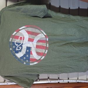 Green HOOEY  T-Shirt with Patriotic Logo
